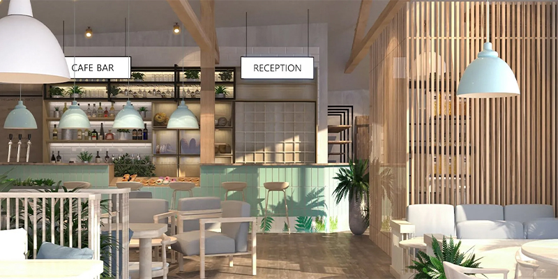 cafe interior design in Bangalore